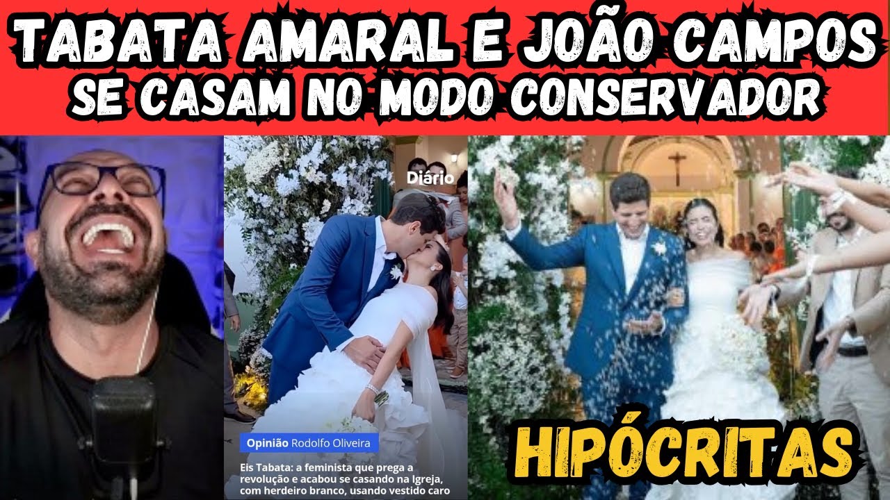 Tabata Amaral e João Campos se casam no modo conservador. #4k #4kvideo