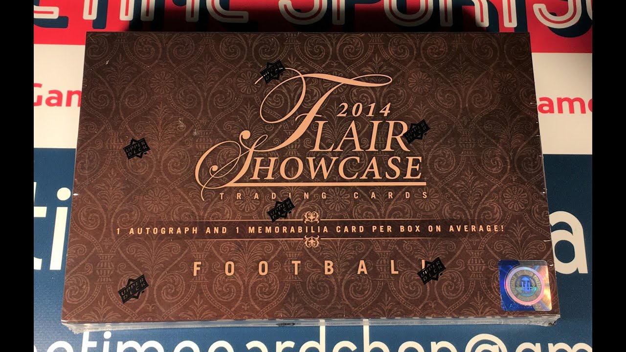 2014 Flair Showcase Football Hobby Box Break 😲 BIG Rookie Autograph Hit