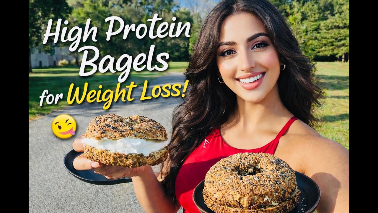 High Protein Red Lentil Bagel for Weight Loss | 30g Protein, Under 350 Calories, No Flour, No Yeast!
