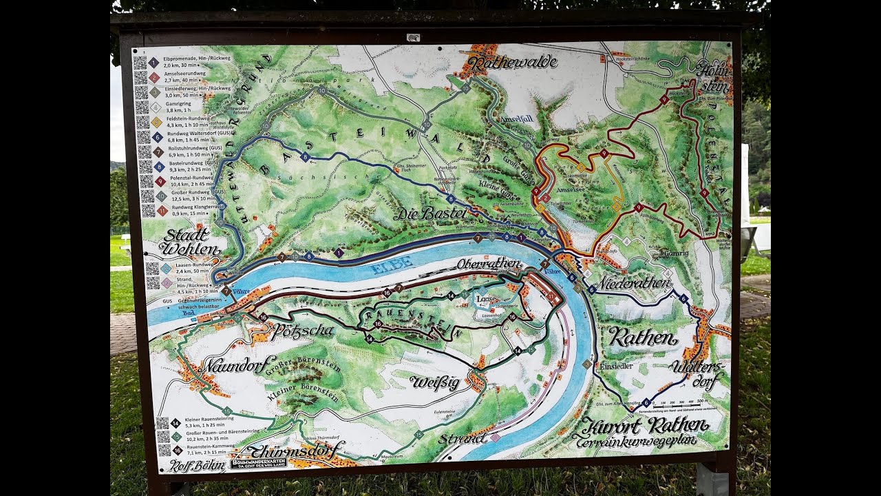 Sächsische Schweiz mit dem Motorrad, Teil 2, - Kurort Rathen -