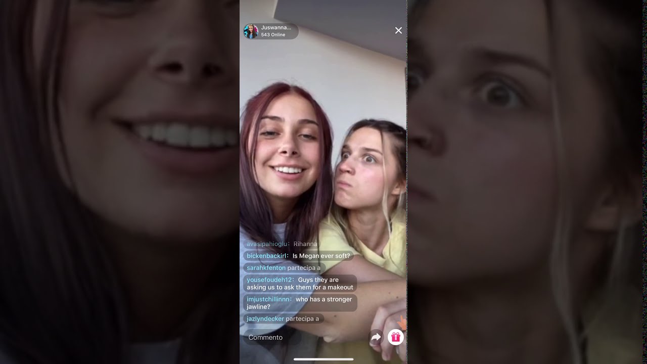 Olivia and Megan-LIVE on TikTok 27/03/2020
