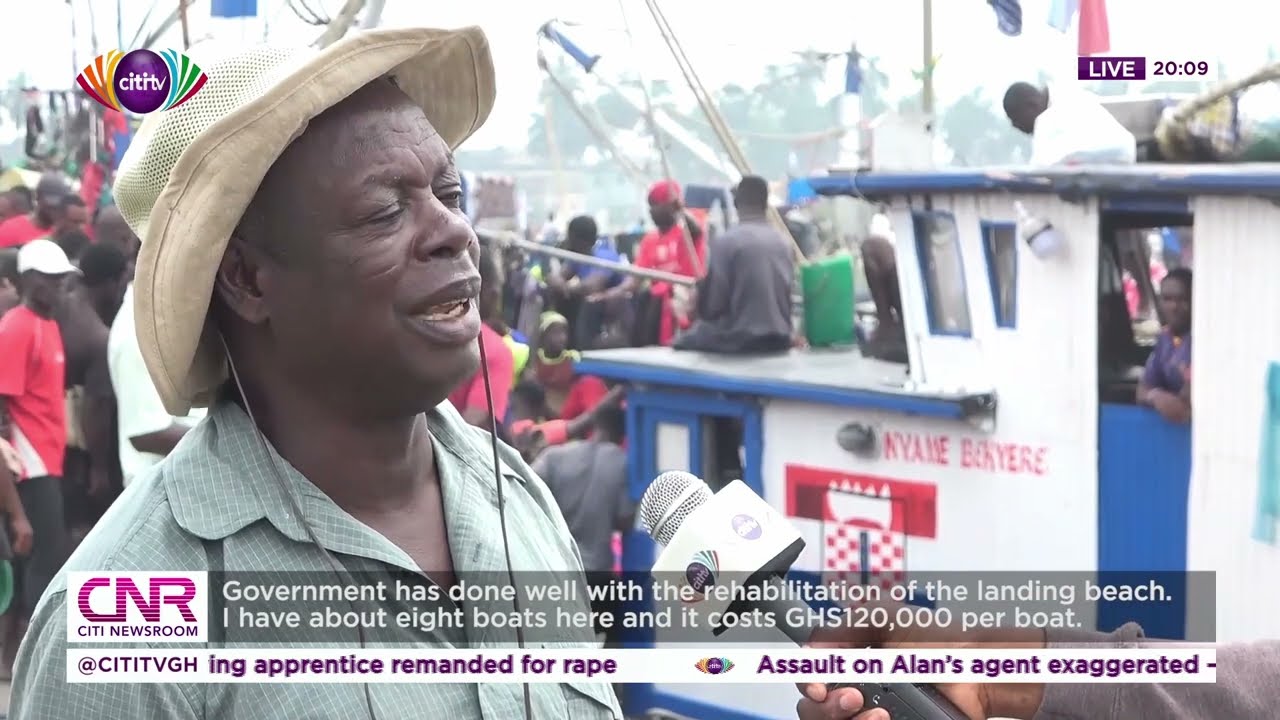 Fisher folk commend government for rehabilitation work at new Elmina fishing harbour