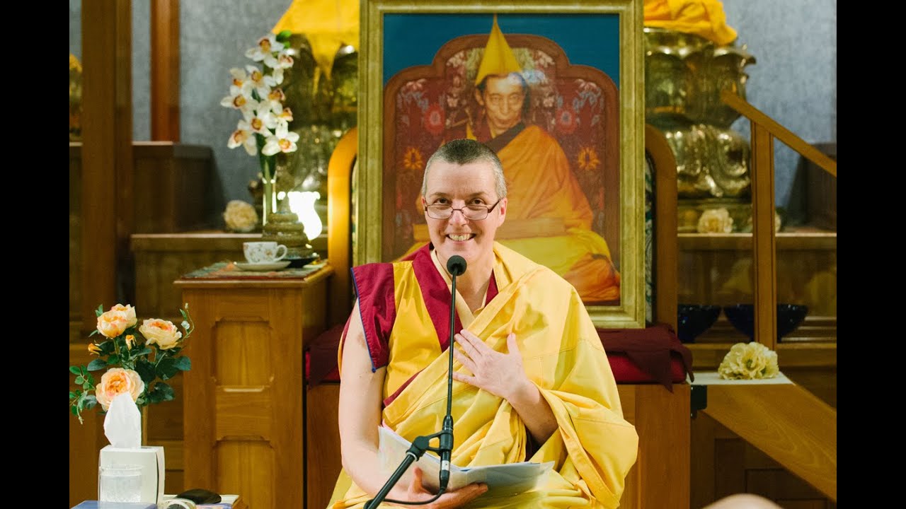 Receiving blessings - Gen-la Kelsang Dekyong