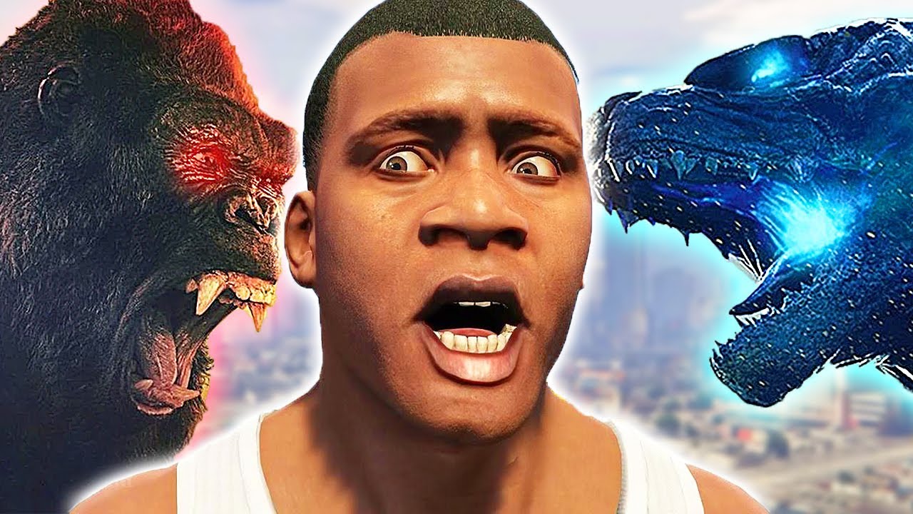 КИНГ КОНГ СРЕЩУ ГОДЗИЛА В GTA 5!