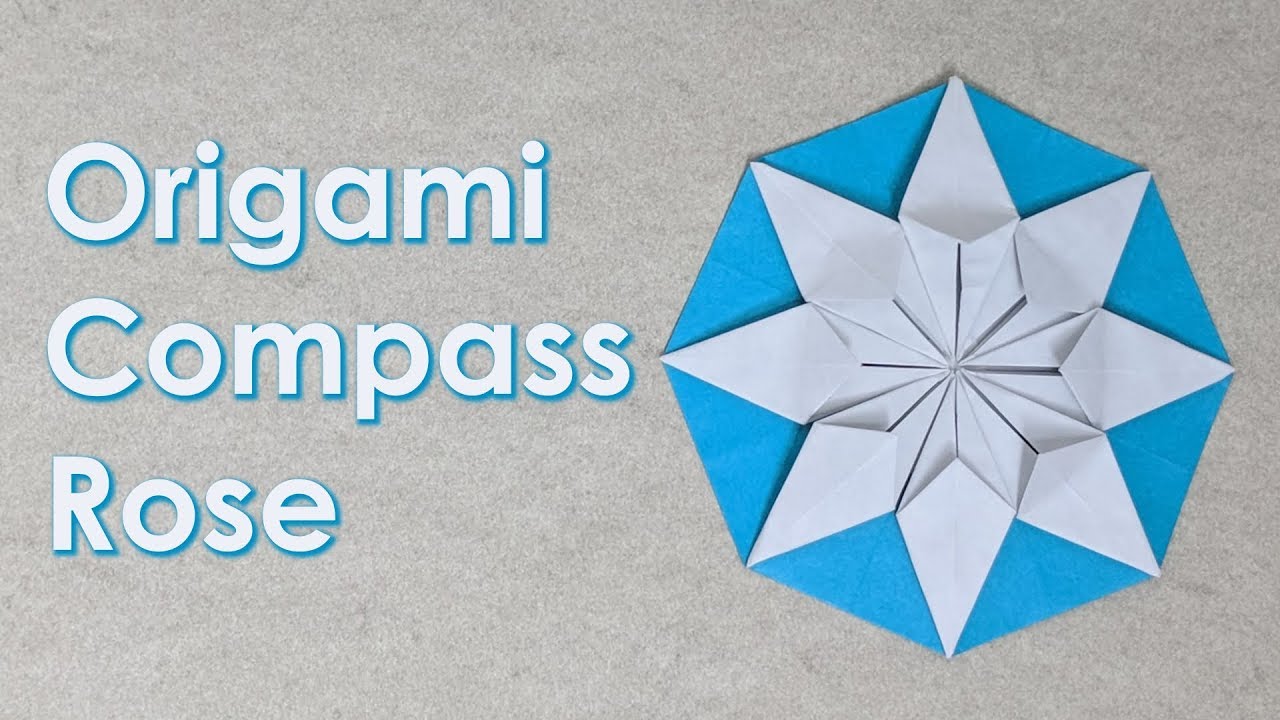 Christmas Origami Tutorial: Compass Rose (Dáša Ševerová)