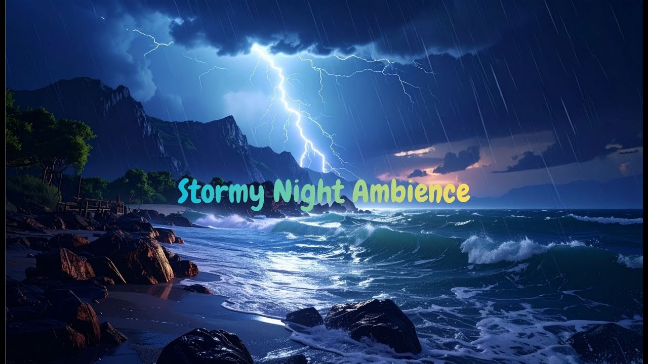 🌌🌩️ Stormy Night Ambience / Noche de Tormenta Relajante