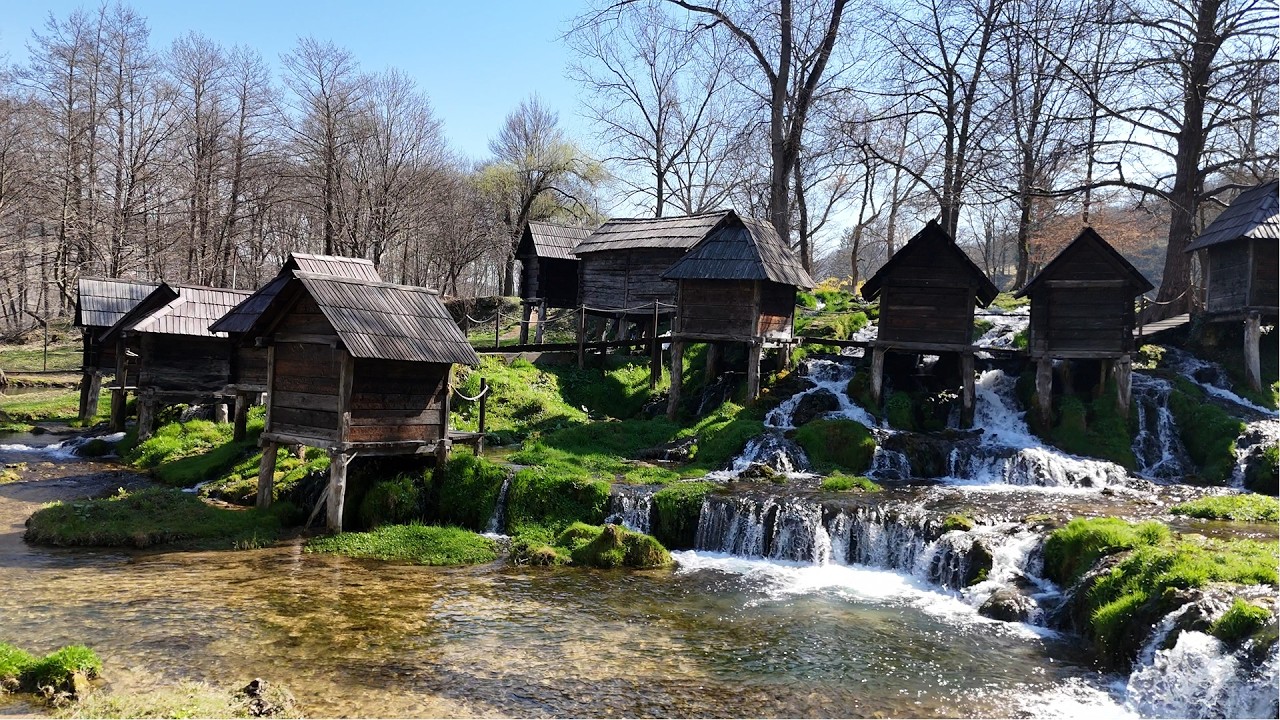 Relaxing Water Sounds 4K | 1 Hour | Mlinčići, Jajce Nature Ambience