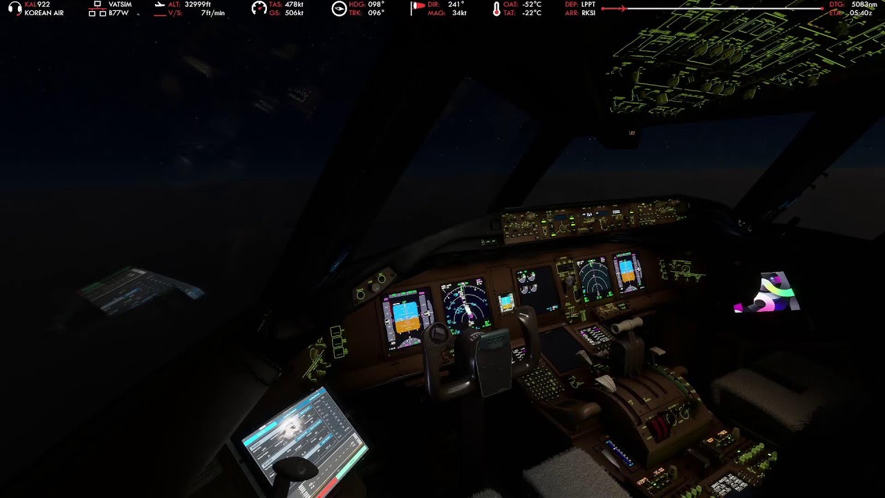 【MSFS】KAL922 / LIS➝ICN / LPPT➝RKSI / 里斯本➝仁川 / DEP