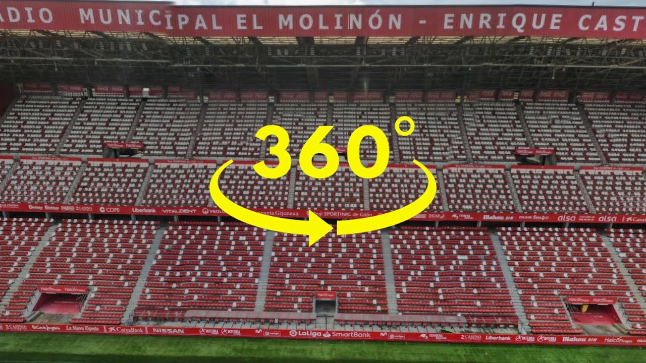 360º 4K - Estadio municipal El Molinón - Enrique Castro Quini