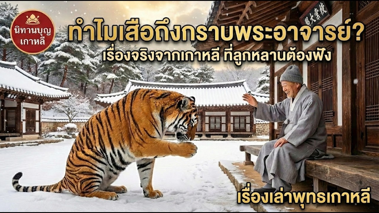 ทำไมเสือร้ายถึงกราบพระอาจารย์? ตำนานซึ้งกินใจจากเกาหลีที่คุณต้องฟัง 🙏