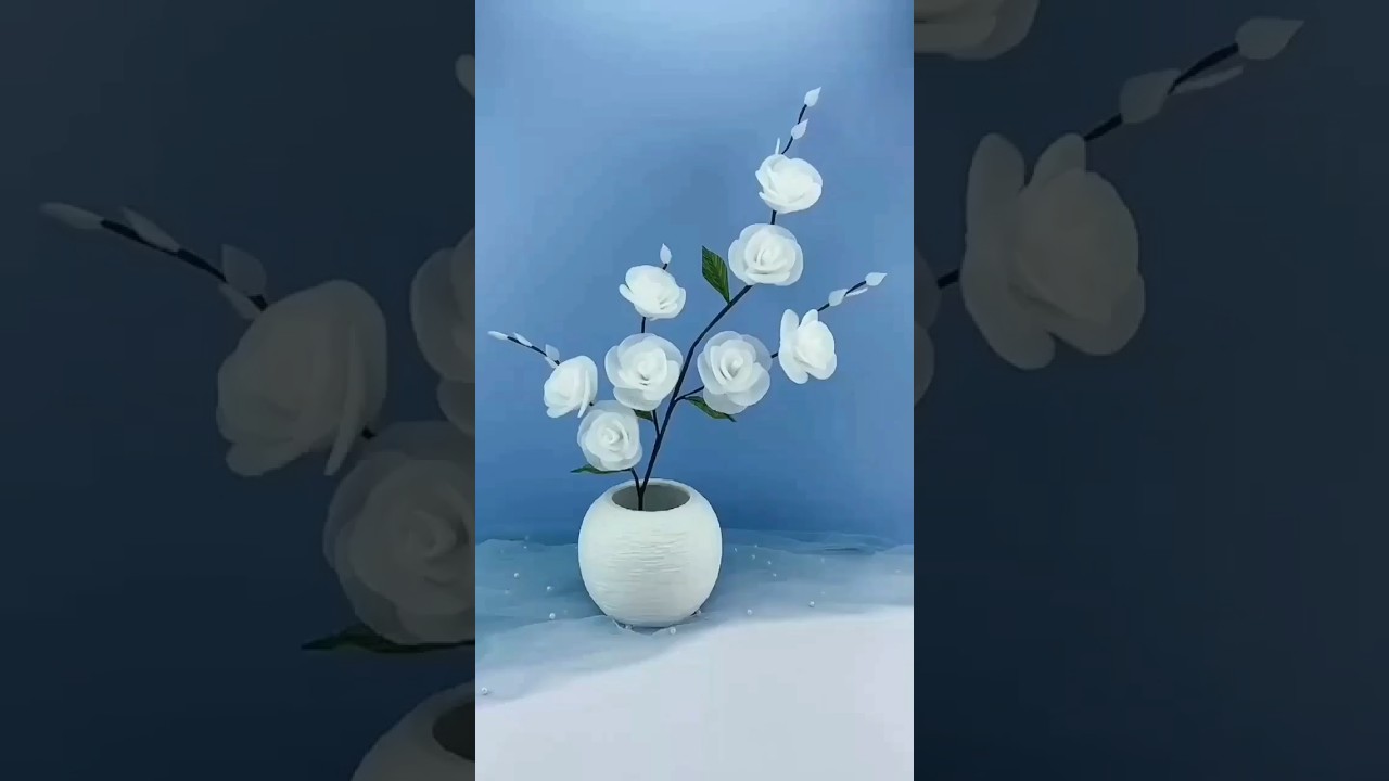 make flower of thermocol sheet / thermocol se flower kese banaate hai