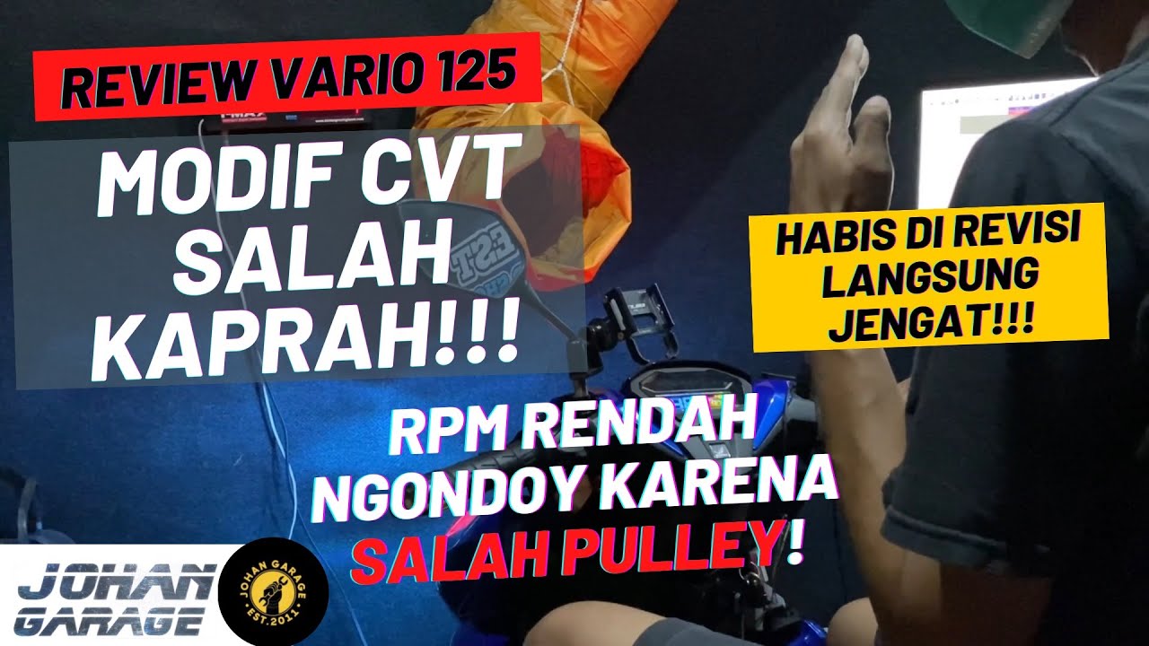 SALAH KAPRAH! Upgrade CVT Bikin RPM Rendah LEMOT | VARIO 125