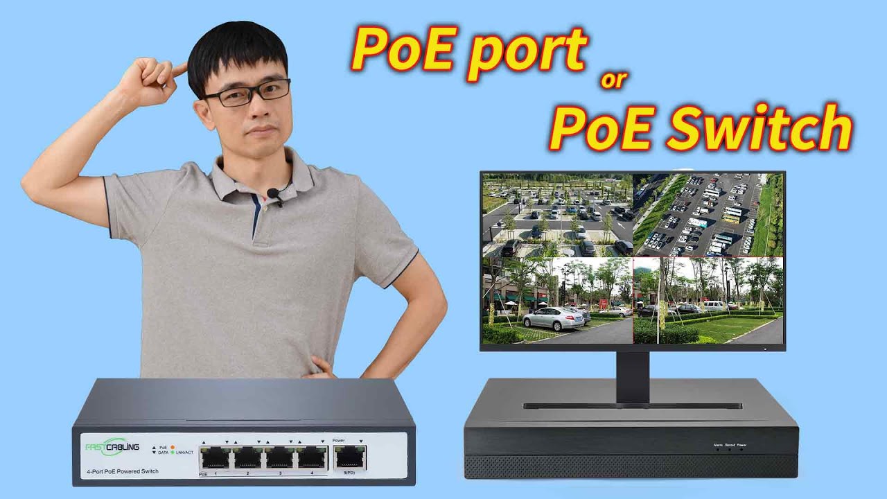 How to connect cameras to PoE NVR but not using PoE ports