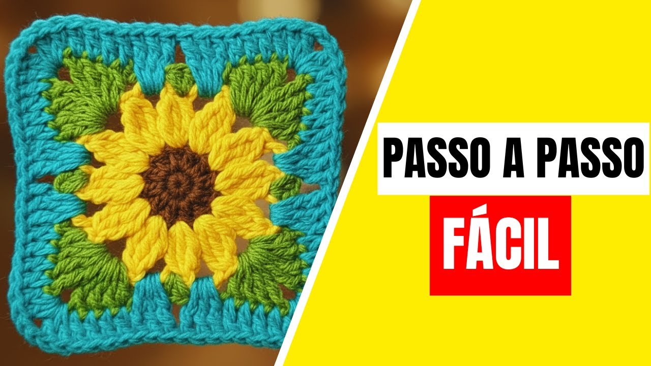 Como Fazer Square de Crochê Perfeito (Sem Segredos!)