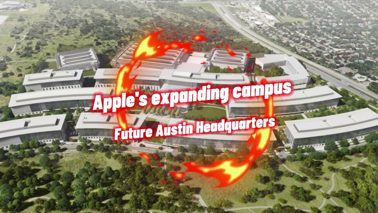 Apple’s future Austin Headquarters expansion project + views of existing #Apple campus. #AQUILA