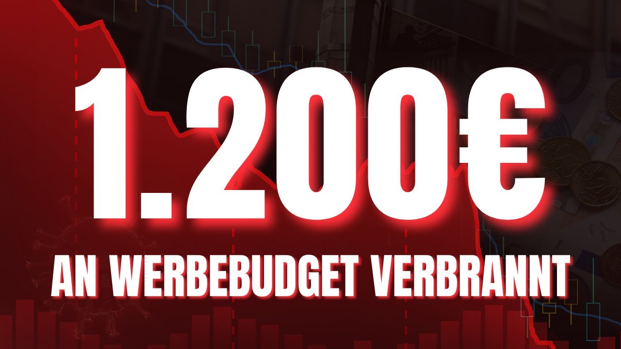 1.200€ Werbebudget verbrannt und nur 1 Verkauf. Mein größter Fehler? 😥