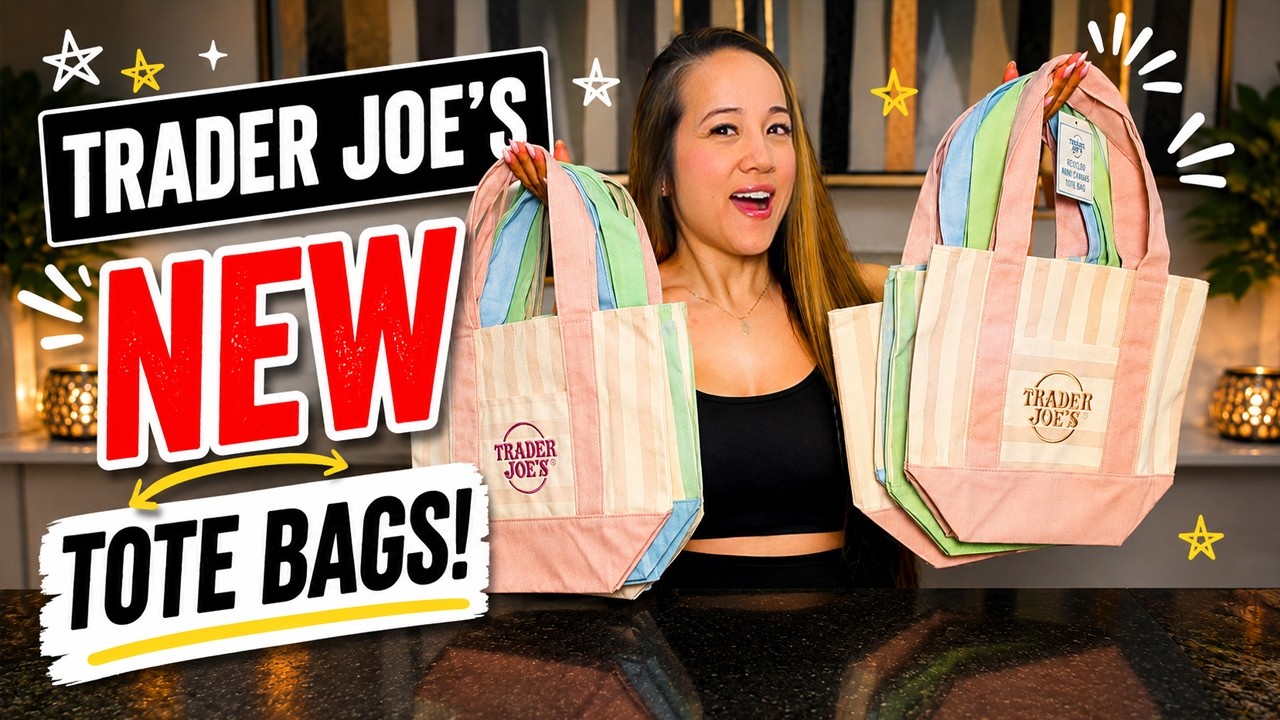 TRADER JOE'S MINI CANVAS TOTE BAGS! | Dee LaVigne