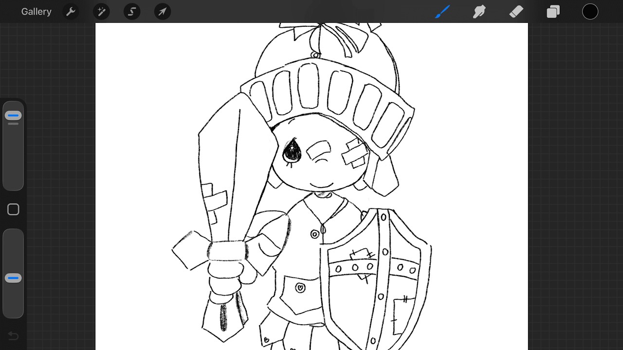 dibujando un Precious moments mientras estoy enfermo, la u me esta matando :p