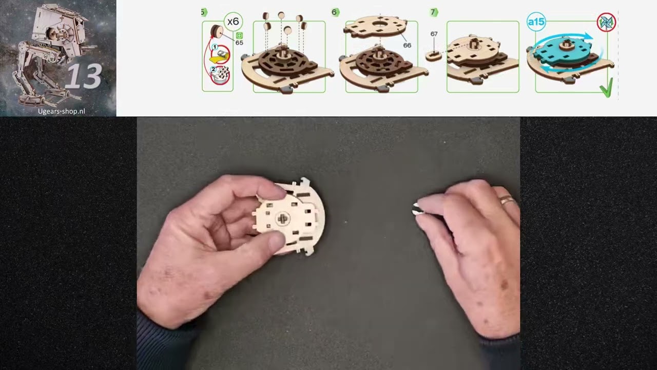 AT-ST Walker™ Star Wars montage video door Ben Kort Ugears NL
