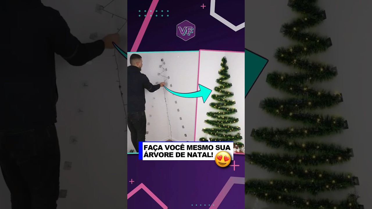 Qualquer coisa pode virar uma linda &aacute;rvore de natal!🎄 | Virou Festa