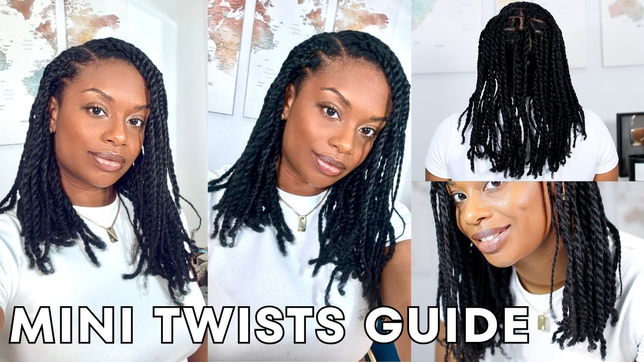 Mini Twists Routine on Natural Hair | Step-by-Step Prep, Blow Dry & Install