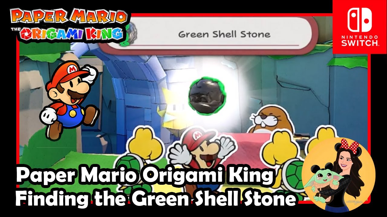 Find the Green Shell Stone - Paper Mario; The Origami King - (Nintendo Switch)