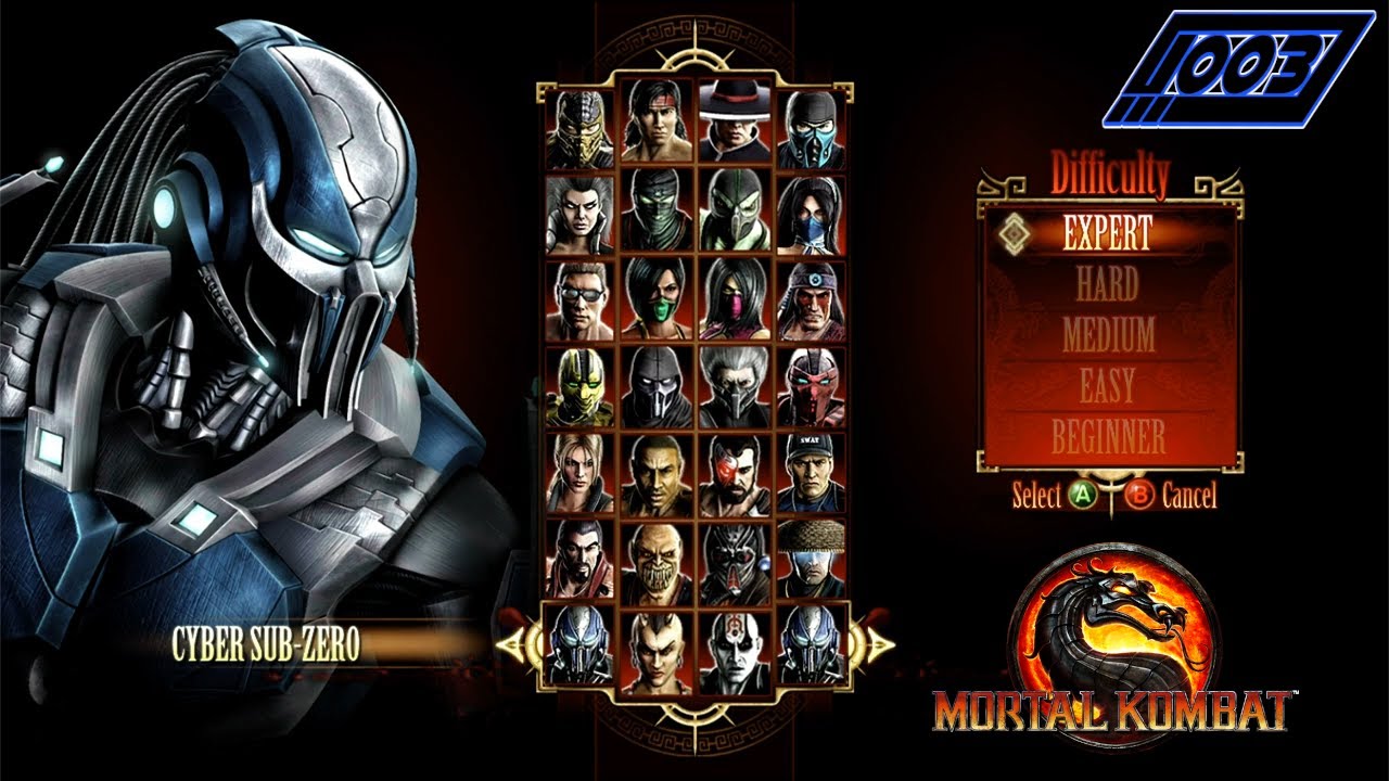 Mortal Kombat 2011 Cyber Sub-Zero Arcade Playthrough (Expert Difficulty)