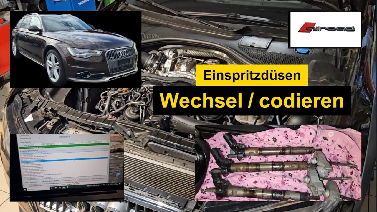 Audi A6 4G 3.0 BiTD Allroad Dichtung Einspritzdüsen Zylinderkopfdeckel Zylinderkopfhaube