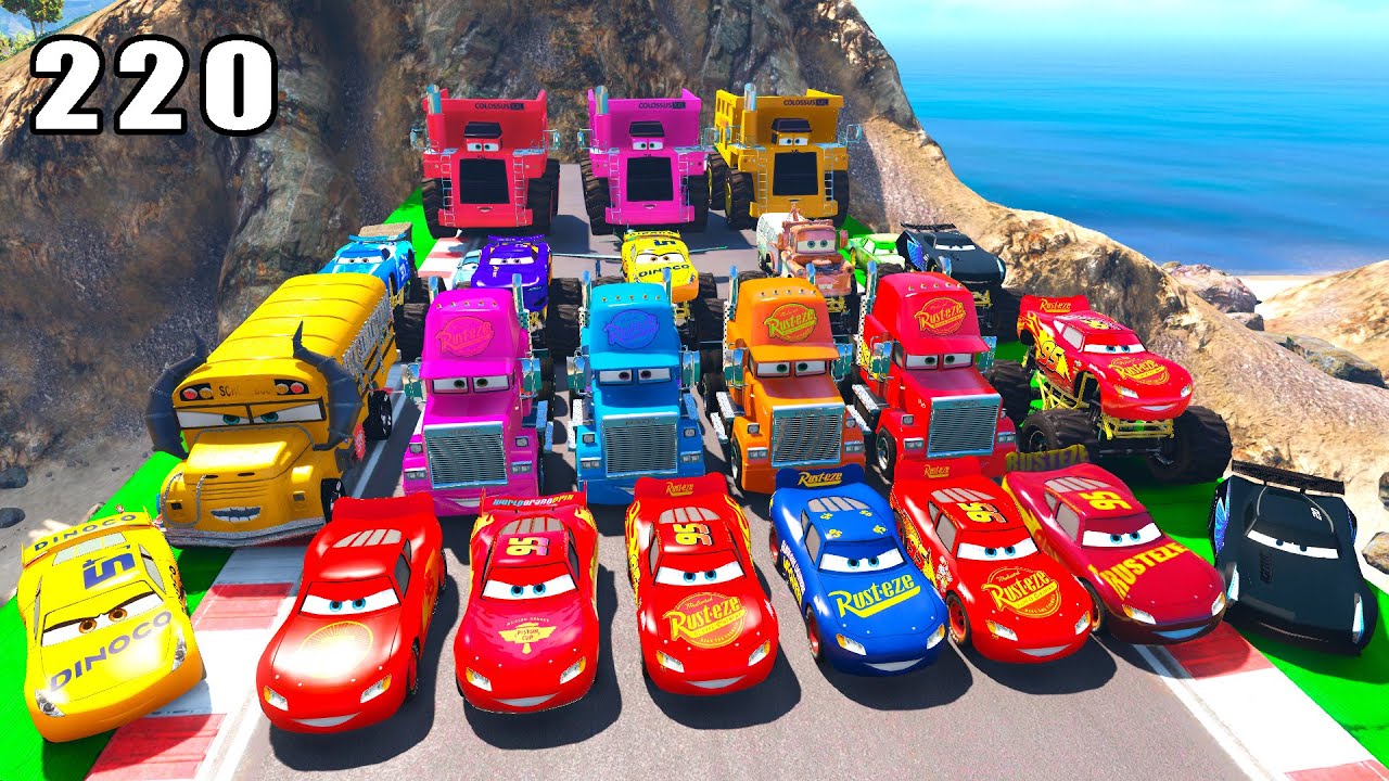 GTA V Mods Stunt Car Racing Challenge 🚙 By SPIDER-MAN With Amazing Super Cars monster trucks ep 219