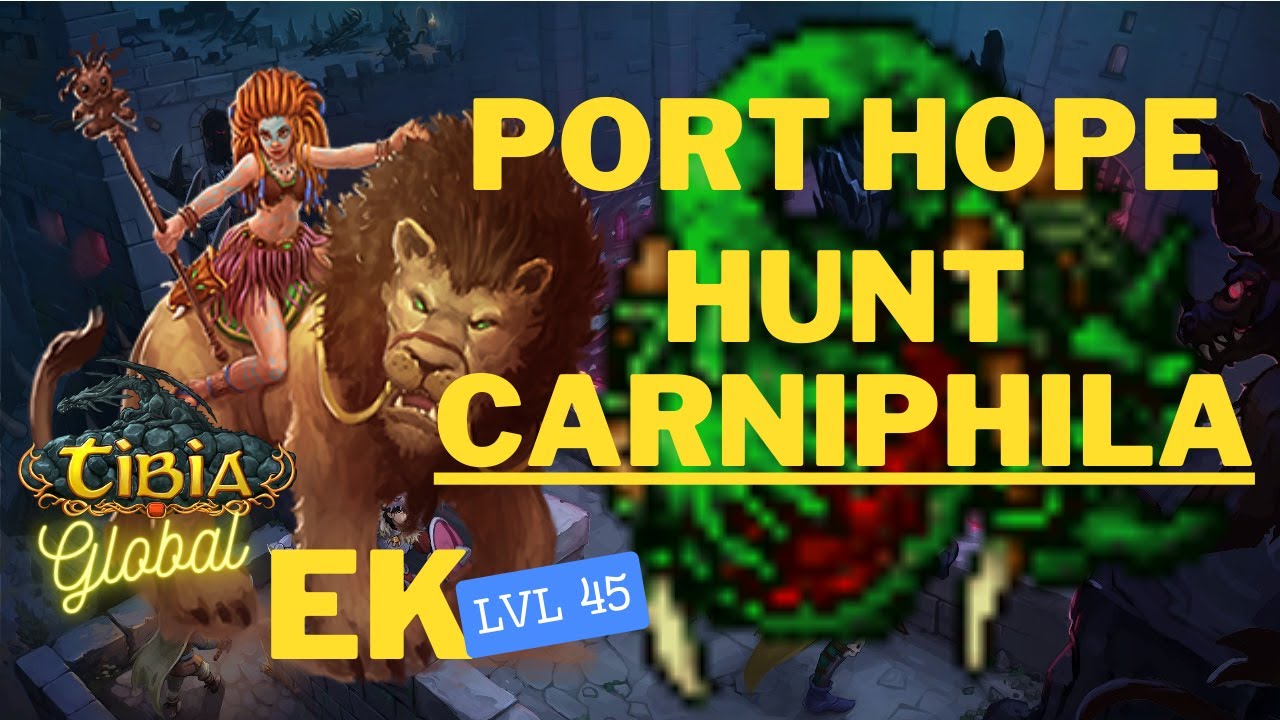 TIBIA - EK LVL 45 COLLABRA - hunting Carniphila ( Tiquanda Laboratory )
