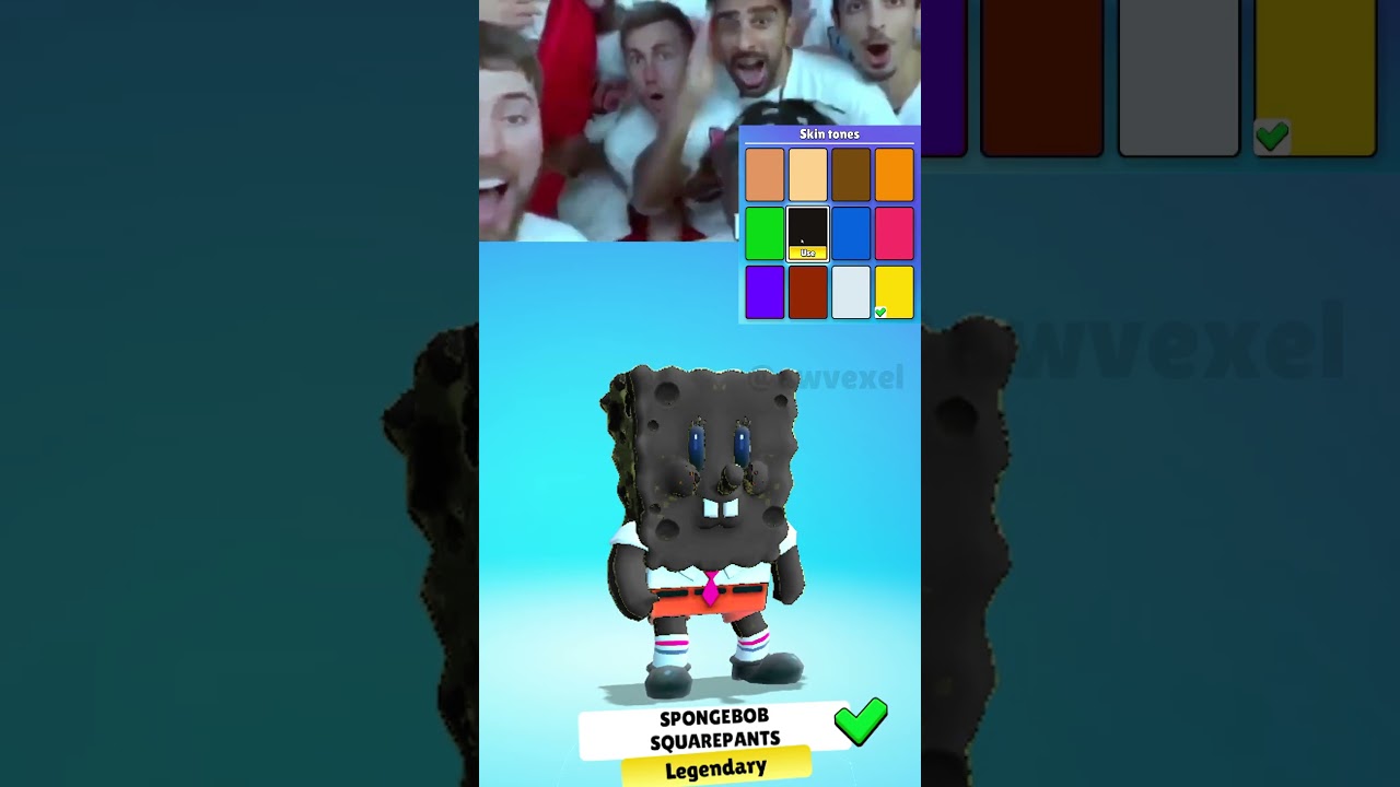 Spongebob Skin Can Change Color? Wait For it 😱... PLEASE RATE 1/10 #stumbleguys