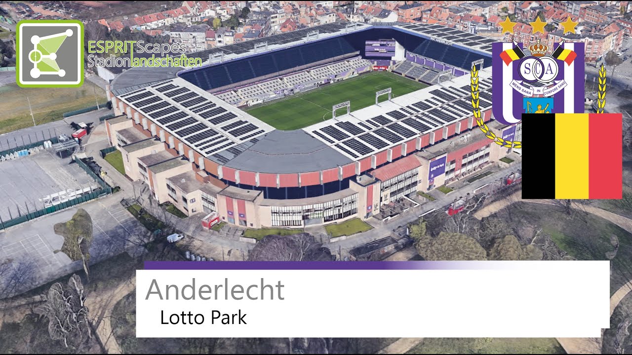 Lotto Park | RSC Anderlecht | Google Earth 360° Rotation