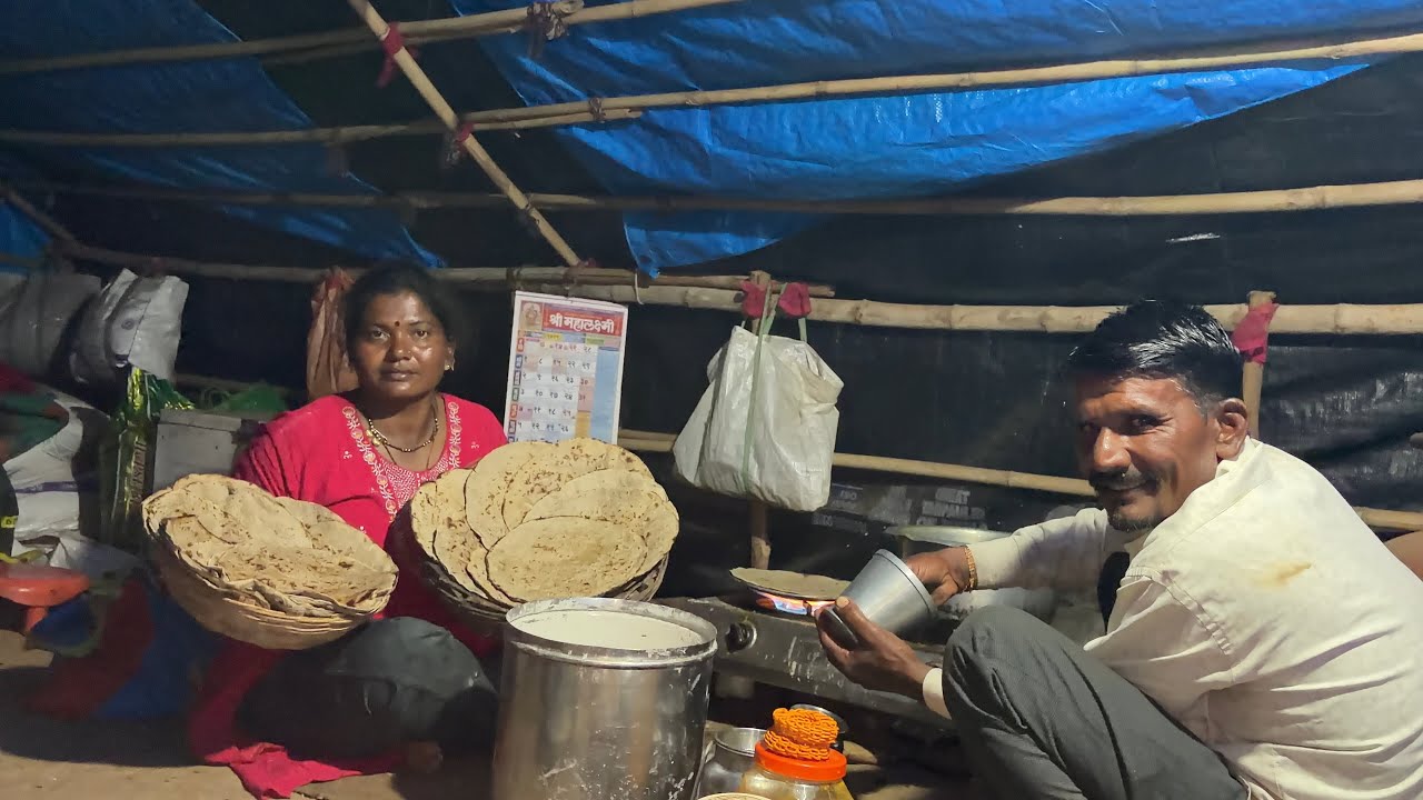 झनझनीत मालकानी भाजी बनवली सुनबाई बघत राहील्या कसी केली सासर्यानी भाजी पंचीस भाकरी केल्या बायकून 😱😮