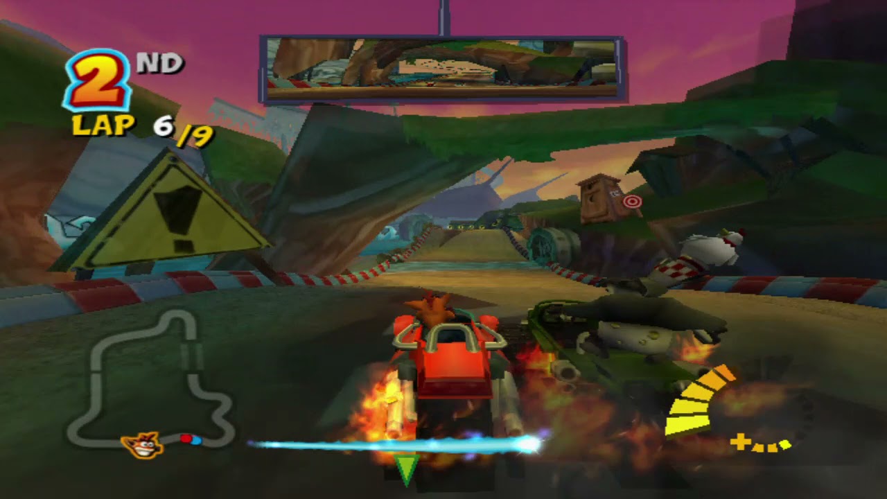 Crash Tag Team Racing Tiki Turbo 9 Laps Coco