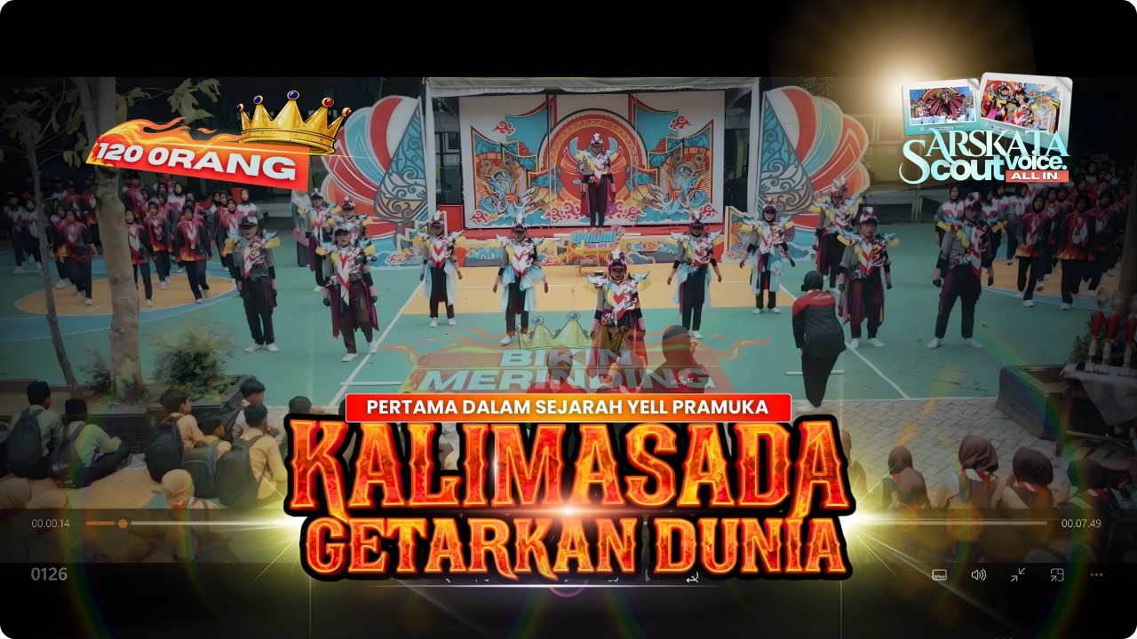 120 ORANG YELL SERENTAK DALAM PRAMUKA??