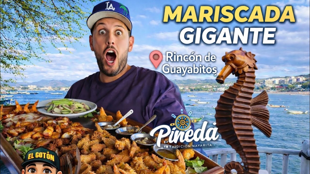 ¡La MARISCADA FAMILIAR más GIGANTE de Nayarit! 🦐 | 40 años de tradición en Pineda