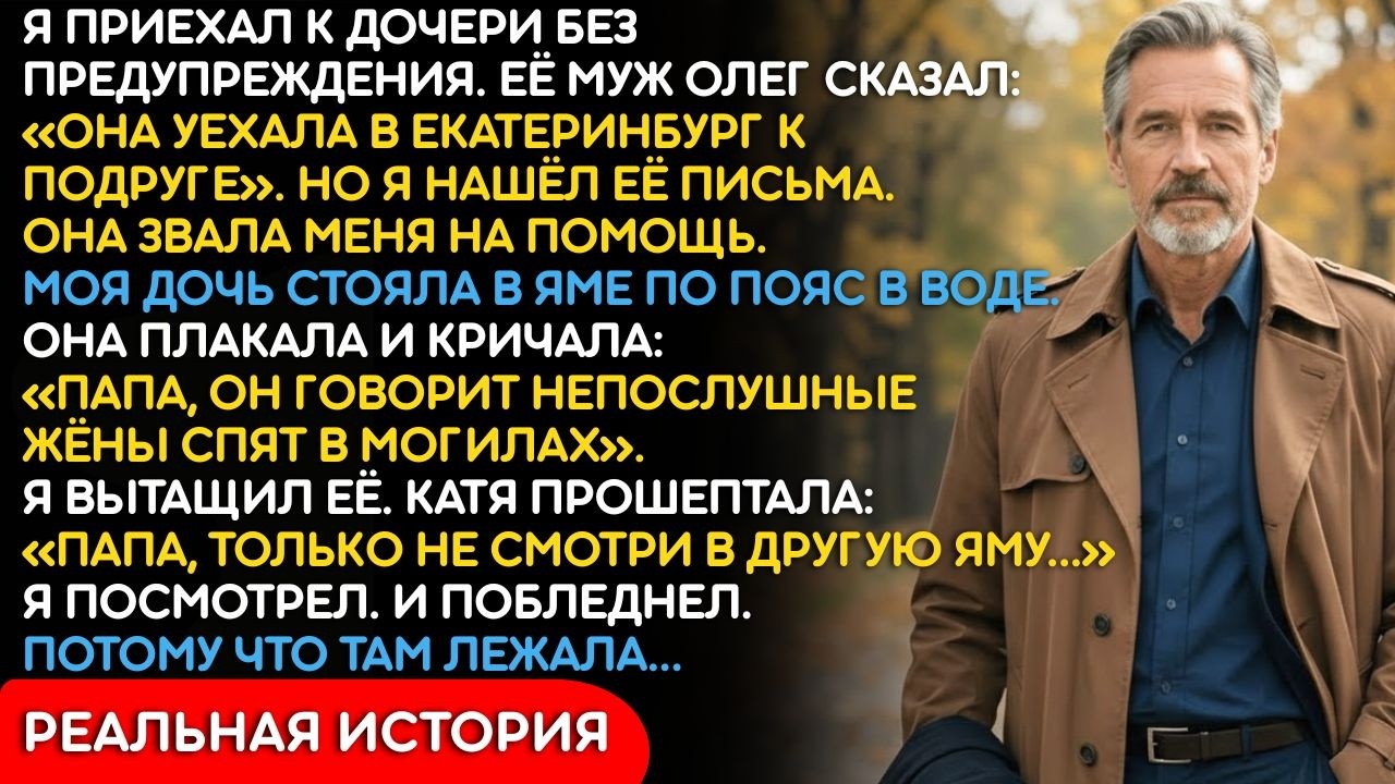 Дочь Стояла В Яме По Пояс В Воде. Папа, Только Не Смотри В Другую Яму
