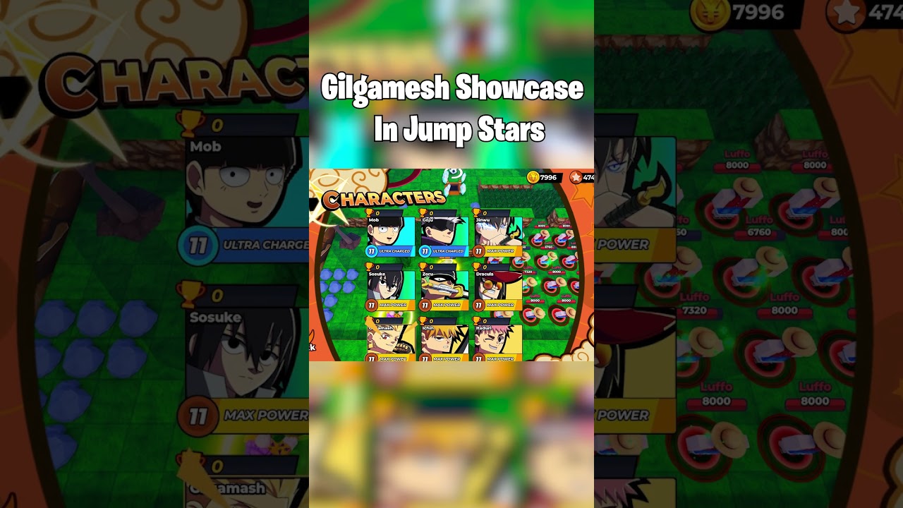Gilgmesh Showcase In Jump Stars  #roblox #jumpstars