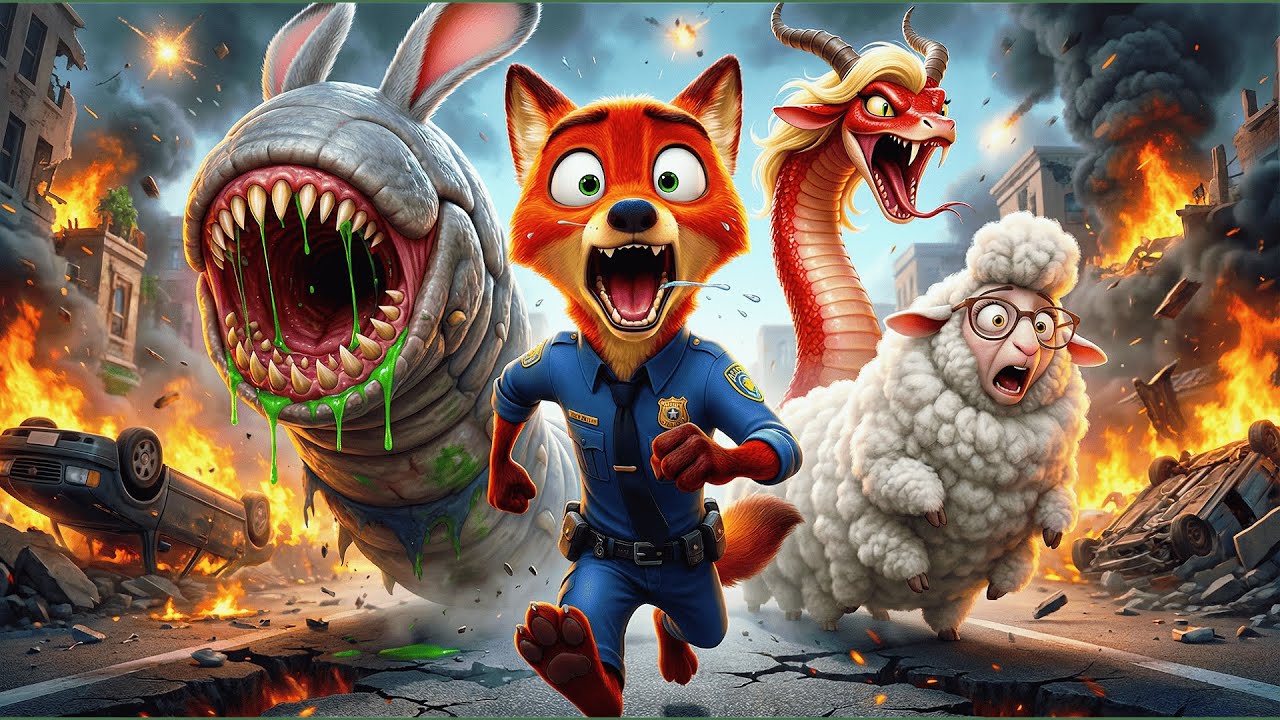 ¡ZOOTRÓPOLIS 2: Ataque de los Gusanos Titanes! Nick vs. Judy Monstruo 😱
