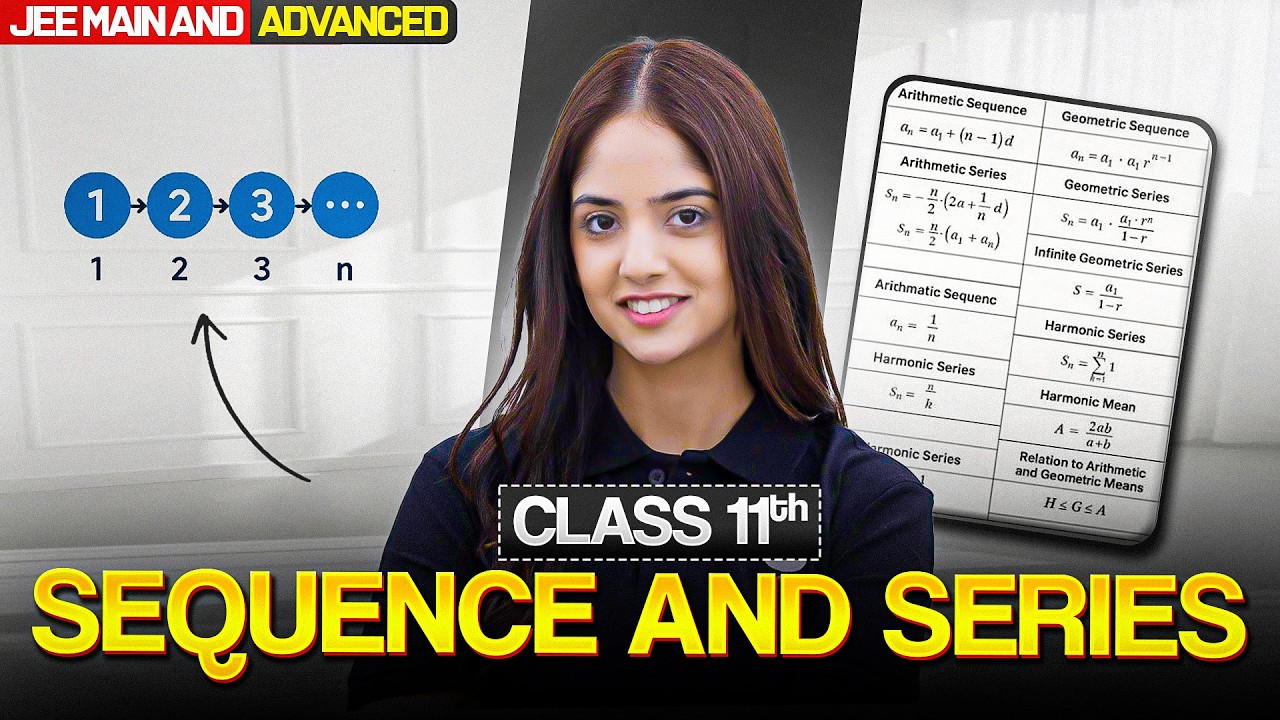 One Stream for Complete SEQUENCE AND SERIES  - Class 11 Maths | JEE Main & Advanced
