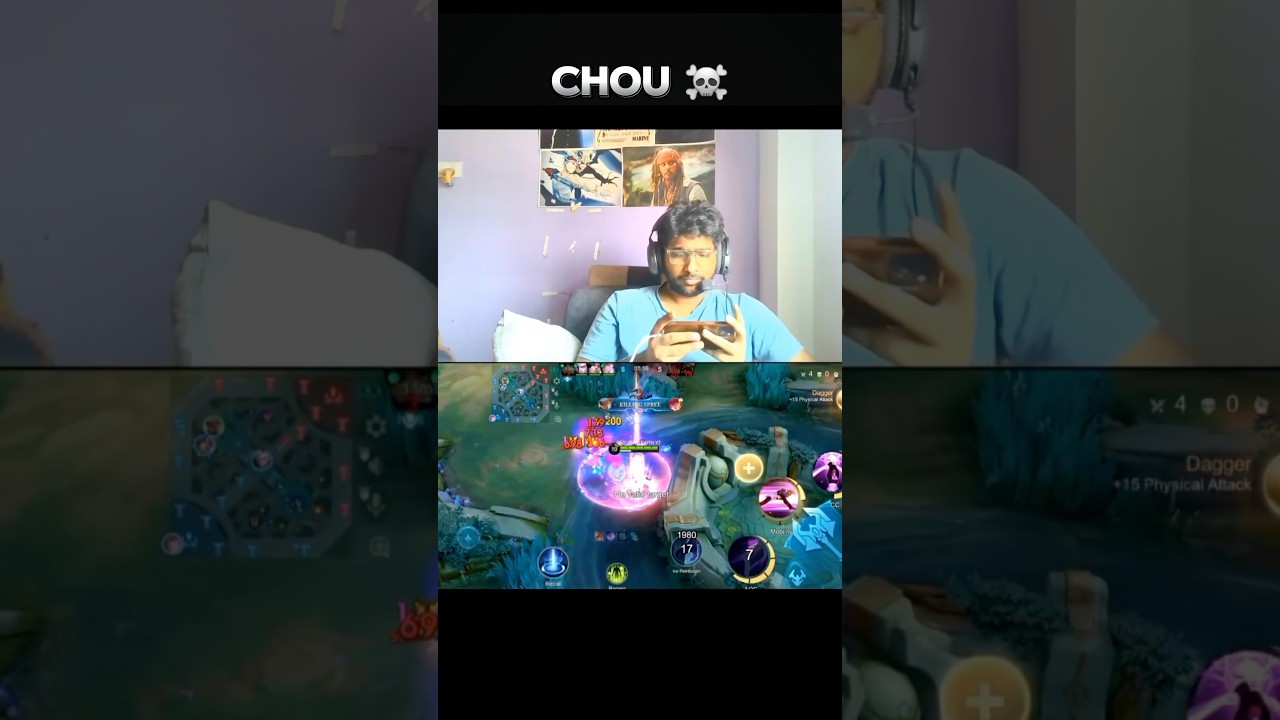 Chou!!! Insane damage build💀 #choumontage #choubestmoment #chouglobal