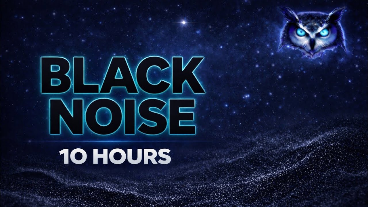 ⚫️ (10 HOUR) Black Noise for Deep Sleep | Pitch-Dark Sound for Insomnia