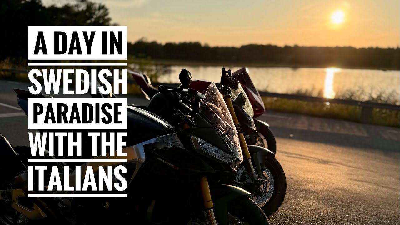 Epic Summer Ride in Sweden. Enjoy Raw Engine Sound &ndash; Ducati Streetfighter V4S, Panigale, Tuono, GSXR