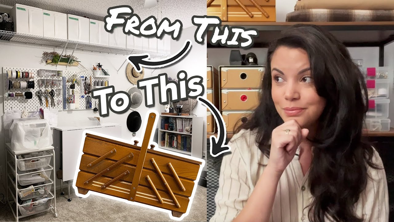 Minimalist Sewist? Downsizing from a fully stocked sewing studio to just the basics