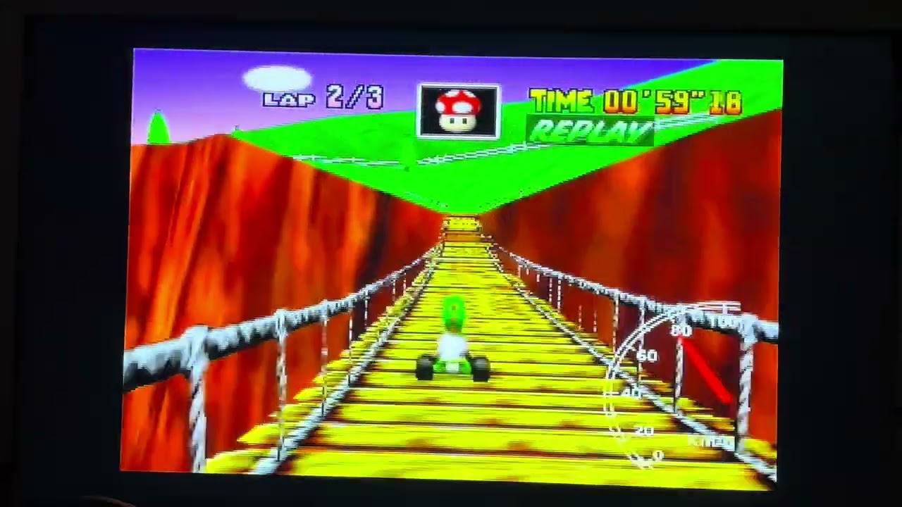 Mario Kart 64 - Yoshi Valley 3-Lap 1’43”84 PAL 