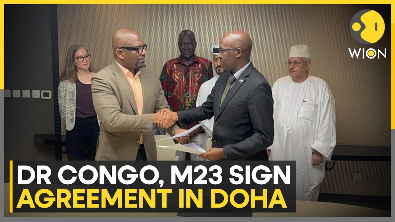 Dr Congo, Rwanda-Backed M23 Rebels Sign Deal to Enforce Truce | WION