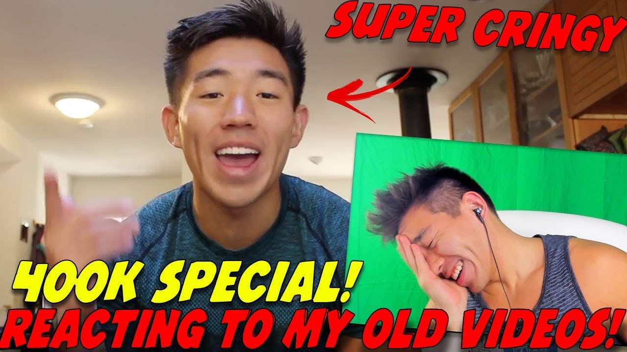 REACTING TO MY OLD VIDEOS! 400K SUBSCRIBER SPECIAL! MY FIRST VIDEO, FAVORITE VIDEOS & MORE!