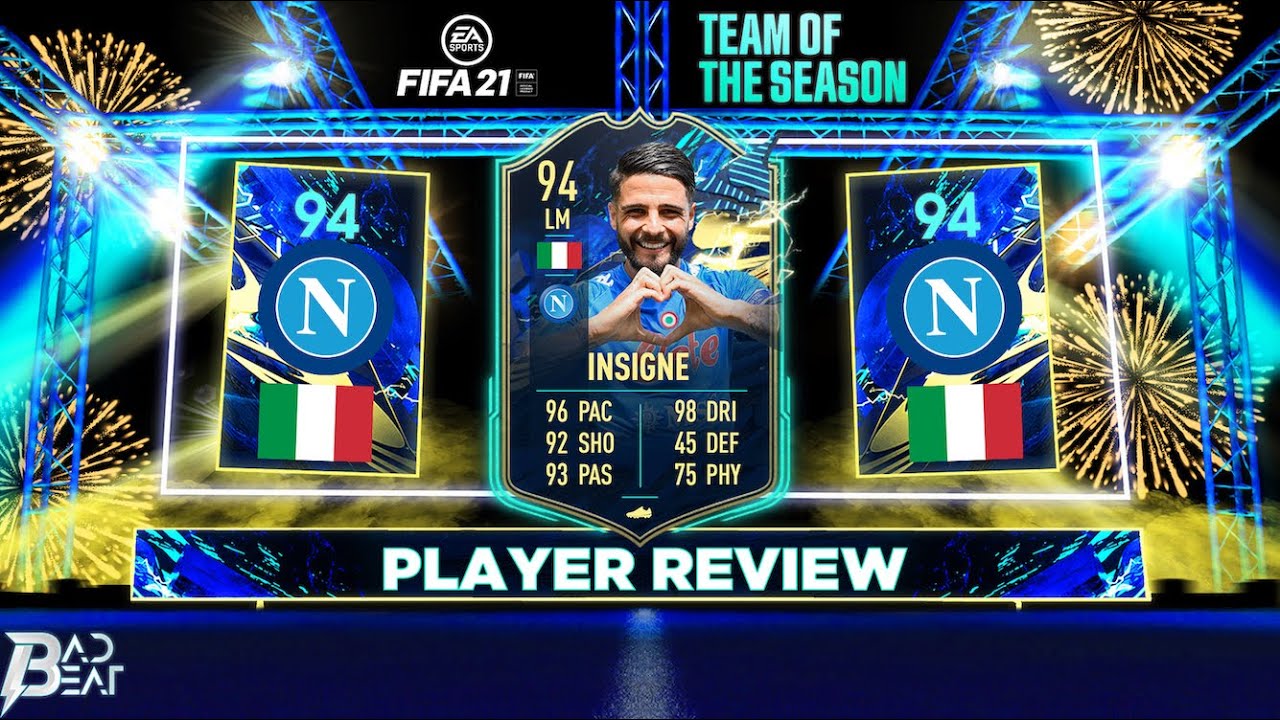 (94) TEAM OF THE SEASON LORENZO INSIGNE PLAYER REVIEW! TOTS INSIGNE - FIFA 21 ULTIMATE TEAM