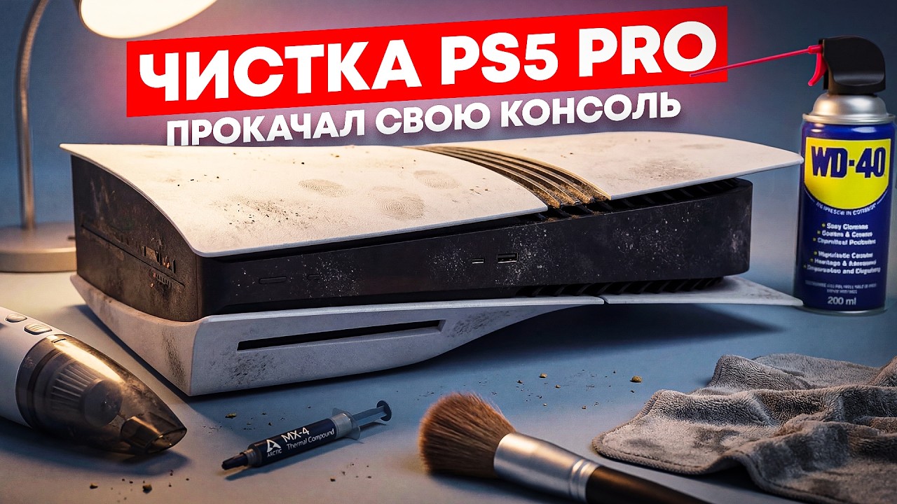 ПРОКАЧАЛ свою PS5 PRO - Чистка и обслуживание Playstation 5 PRO 🔥