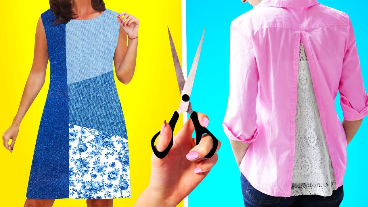 DIY: Ideias Incríveis Como Customizar Roupas Não Servem Mais Crafting Trick, Sewing Transformation 6